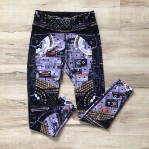 Reebok Lux Bold Baroque Twisted Tights - Picture 1 of 11